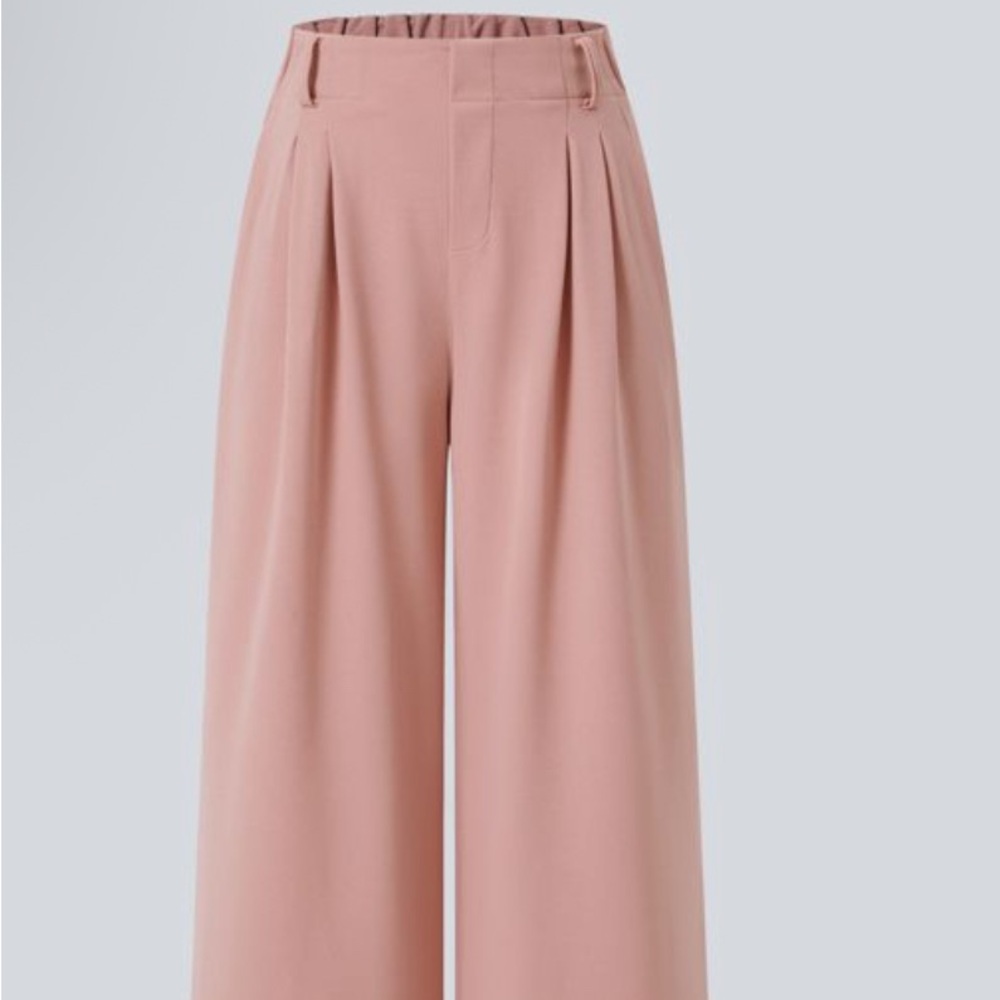 HALARA Pink Wide Leg Jumpsuit High-Waisted